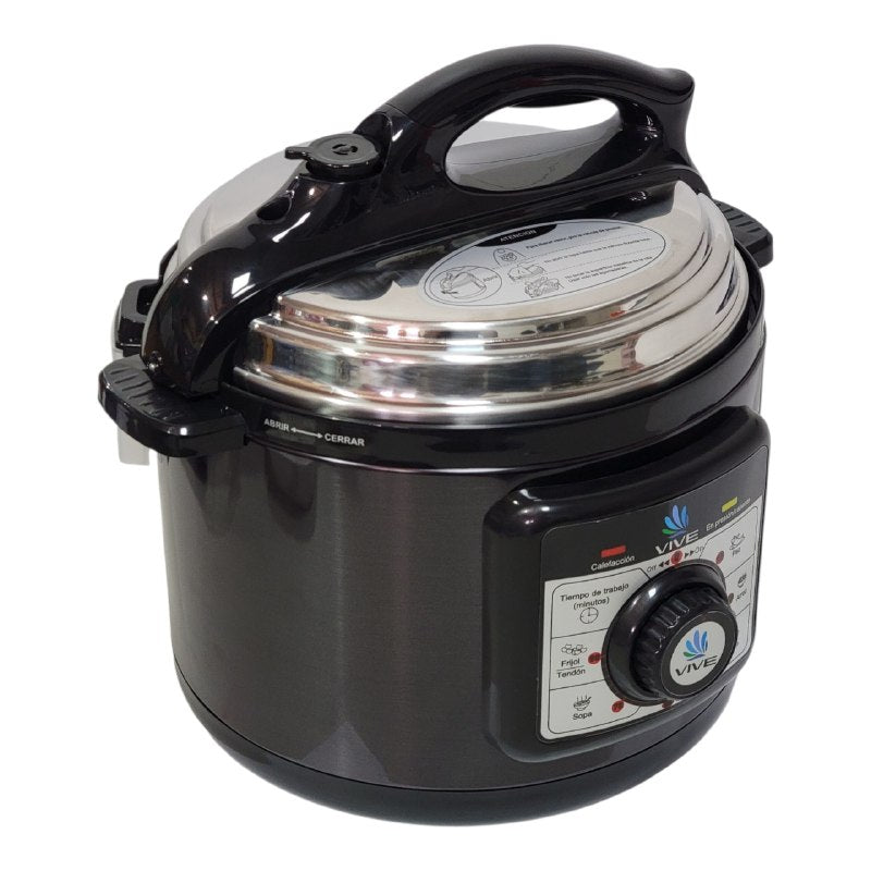 MAQUINA OLLA DE PRESION ELECTRICA DURADERA GRAN CAPACIDAD Y RAPIDA COCCION VIVE 5L