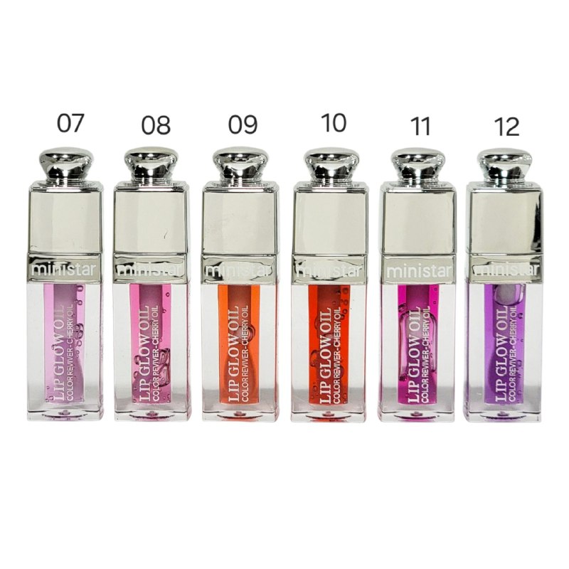 BRILLO LABIAL ACEITE SABOR CEREZA QUE NUTRE Y BRILLA MINISTAR 12ML DUPE DE DIOR