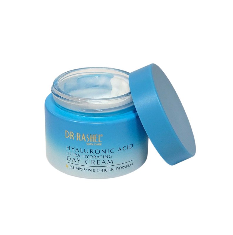 CREMA FACIAL DE DIA CON ACIDO HIALURONICO, HIDRATA PROFUNDAMENTE LA PIEL CON ACCION DURADERA, DEJANDOLA TERSA, SUAVE Y RADIANTE DR RASHEL 50G