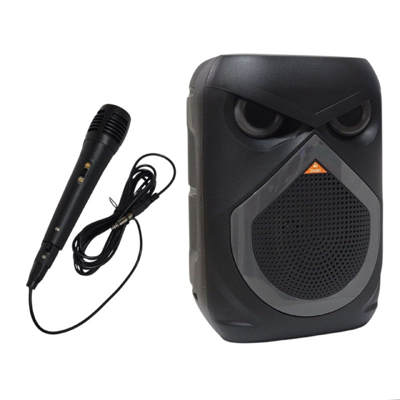 PARLANTE ALTAVOZ INALAMBRICO CON LUCES RGB DE PANEL COMPLETO, BATERIA DE ALTA CAPACIDAD Y 25W DE POTENCIA, SONIDO ENVOLVENTE Y MICROFONO PARA KARAOKE MS-2046BT