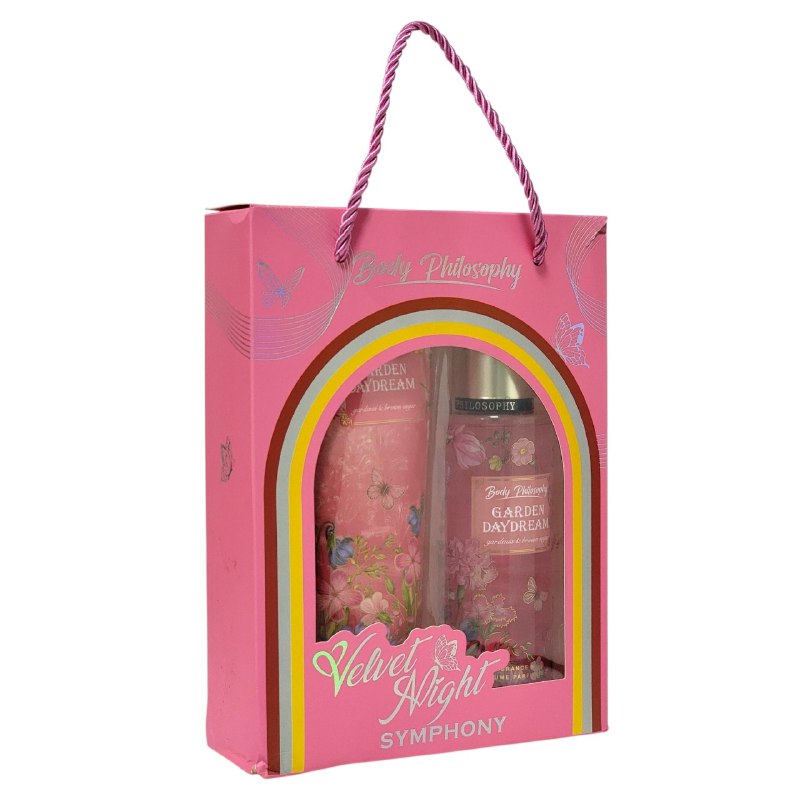 SET BODY PHILOSOPHY CREMA DE DIA DE JARDIN SPLASH 250ML, CREMA CORPORAL 236ML (M)