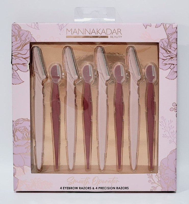 NAVAJAS AFEITADORA PARA CEJAS EN SET CON MAQUINILLAS DE AFEITAR DE PRECISION MANNAKADAR BEAUTY 8UND