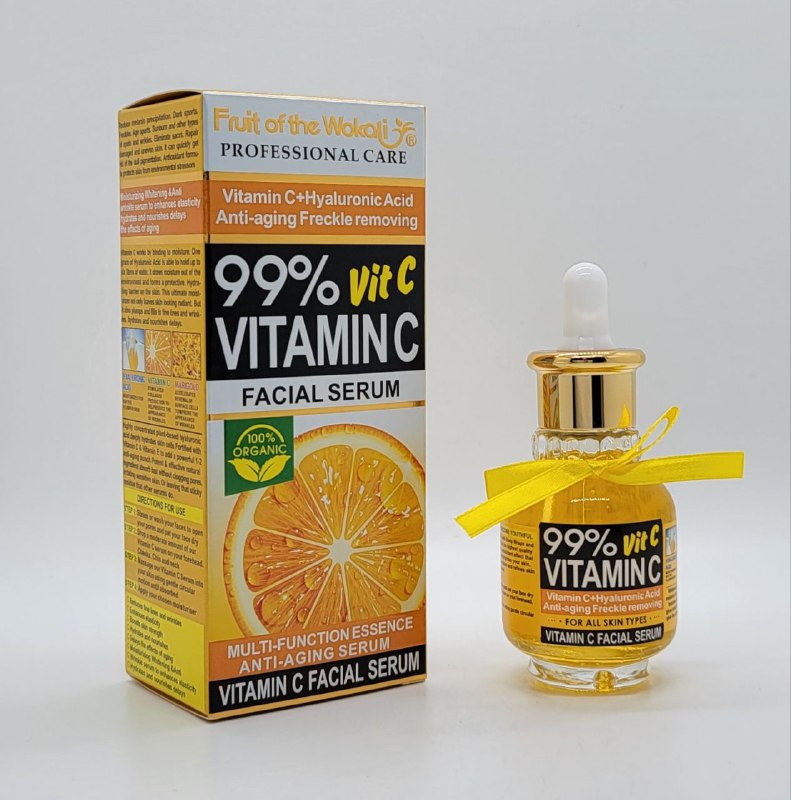 SUERO FACIAL VITAMINA C Y ACIDO HIALURONIO FRUIT OF THE WOKALI 40ML
