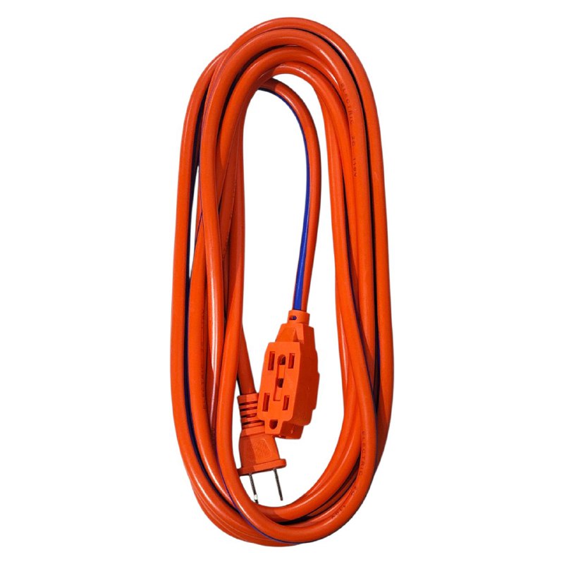 REGLETA EXTENSION CABLE DE 15 PIES, CABLE CONECTADO A TIERRA, ALTA RESISTENCIA INTERIOR O EXTERIOR, FLEXIBLE Y DURADERO VIVE