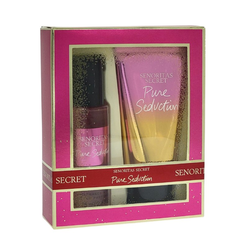 SET SENORITAS SECRET PURE SEDUCTION SPLASH 75ML, BODY LOTION 75ML (M) (AROMA SIMILAR VS PURE SEDUCTION)