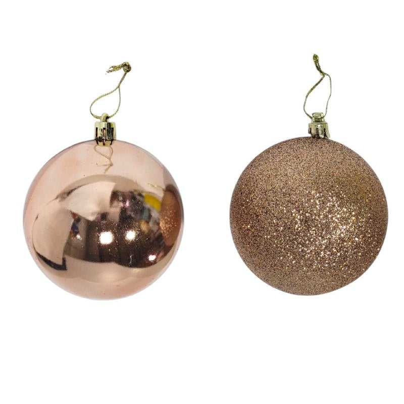 DECORACION ADORNO NAVIDEÑO PAQUETE DE 20 BOLAS DECORATIVAS,8 CM 49X64X49 IDEALES PARA DARLE UN TOQUE UNICO A TU ARBOL DE NAVIDAD