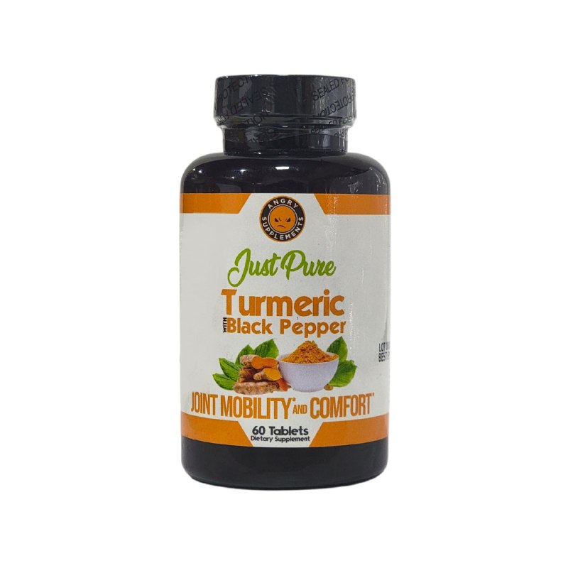 VITAMINAS EN TABLETAS DE CURCUMA PURA CON PIMIENTA NEGRA PARA LA MOVILIDAD Y COMODIDAD ARTICULAR JUST PURE 60UND