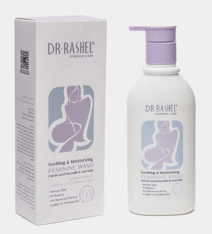 JABON CORPORAL LIQUIDO FEMENINO, CALMA E HIDRATA LA PIEL INTIMA, DEJANDOLA SUAVE, EVITA LA PICAZON E IRRITACION VAGINAL DR RASHEL 220ML