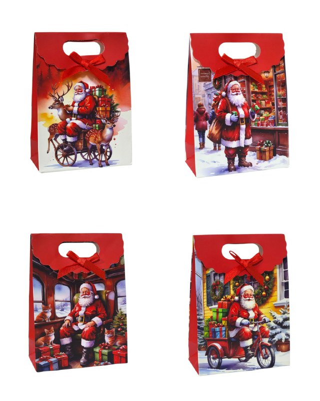 BOLSA DE REGALO NAVIDEÑA MINI PEQUEÑA 16X21CM