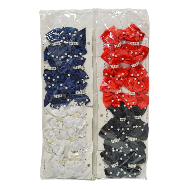 GANCHO PARA EL CABELLO DE MOÑO EN PAQUETE DE 24UND 7X10CM