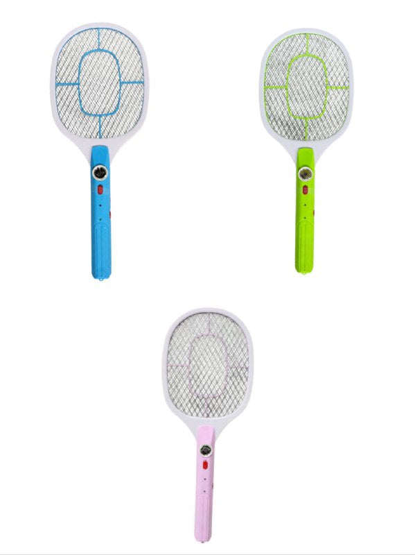 RAQUETA MATA MOSQUITOS ELECTRICA CON ALTA ENERGIA PARA ELIMINAR INSECTOS ZANCUDOS DE FORMA EFECTIVA Y RAPIDA, CON ENCHUFE PLANO PARA RECARGARLA GECKO