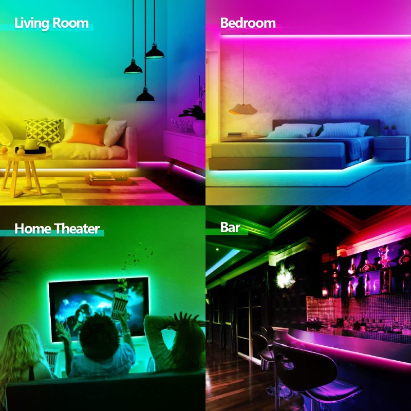 LUZ LED, LUCES LED RGB DECORACION CON CONTROL REMOTO