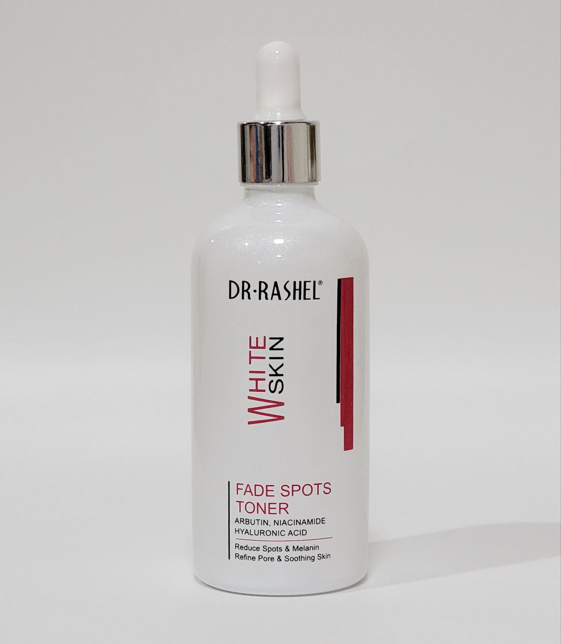 TONICO FACIAL PARA DESVANECIMIENTO DE MANCHAS ILUMINADOR UNIFICA EL TONO DE LA PIEL, TEZ SUAVE CON NIACINAMIDA DR RASHEL WHITE SKIN 100ML