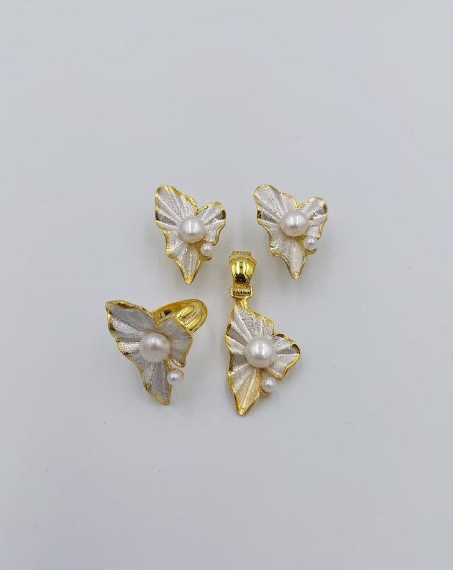 SET DE JOYERIA ARTESANAL DE PLATA 9.25 DE PERLA BARROCA ALESET024