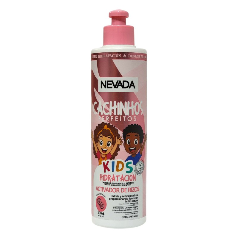 TRATAMIENTO PARA EL CABELLO PARA NIÑOS ACTIVADOR DE RIZOS HIDRATANTE NEVADA KIDS 300ML