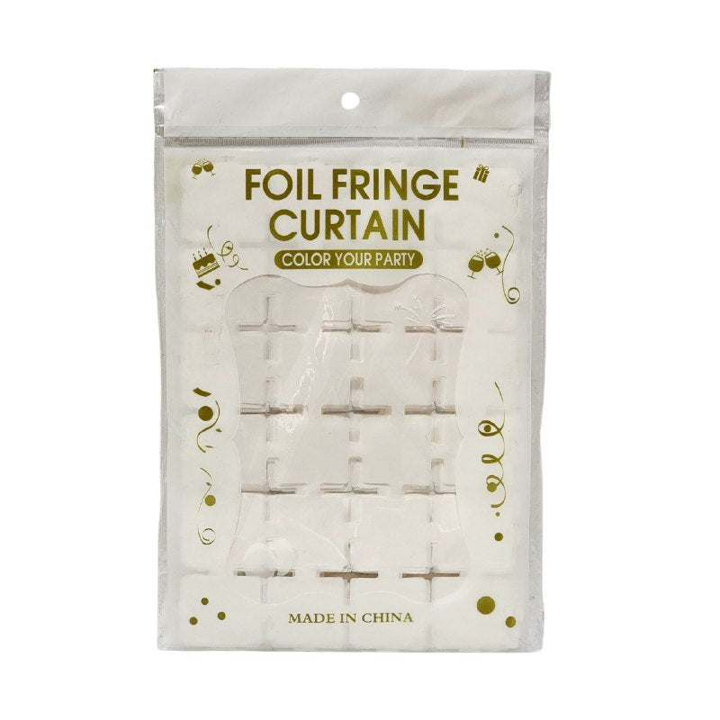 DECORACION ADORNO CORTINAS DE FLECOS FOIL PARA CUMPLEAÑOS FOIL FRINGE, 4 ESTILOS