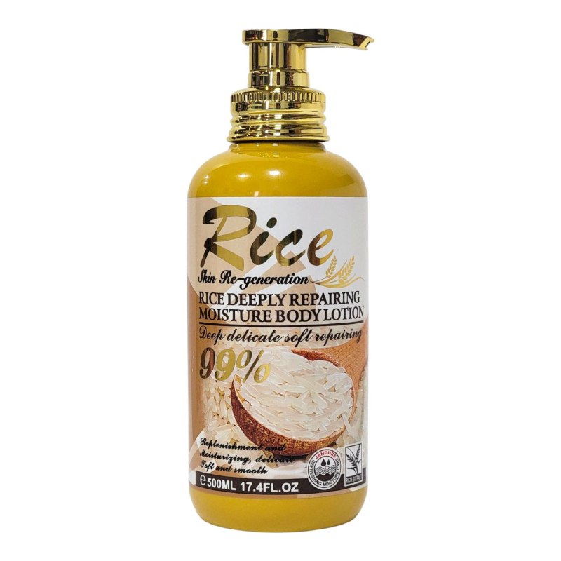 CREMA CORPORAL HUMECTANTE REGENERADORA Y REPARADORA CON EXTRACTO DE ARROZ NATURAL FRUIT OF THE WOKALI 500ML