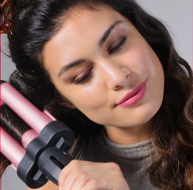 RIZADORA ENCOLOCHADORA JUMBO DE 3 BARRILES CON VOLUMEN DE REVESTIMIENTO CERAMICO DE TURMALINA REVLON