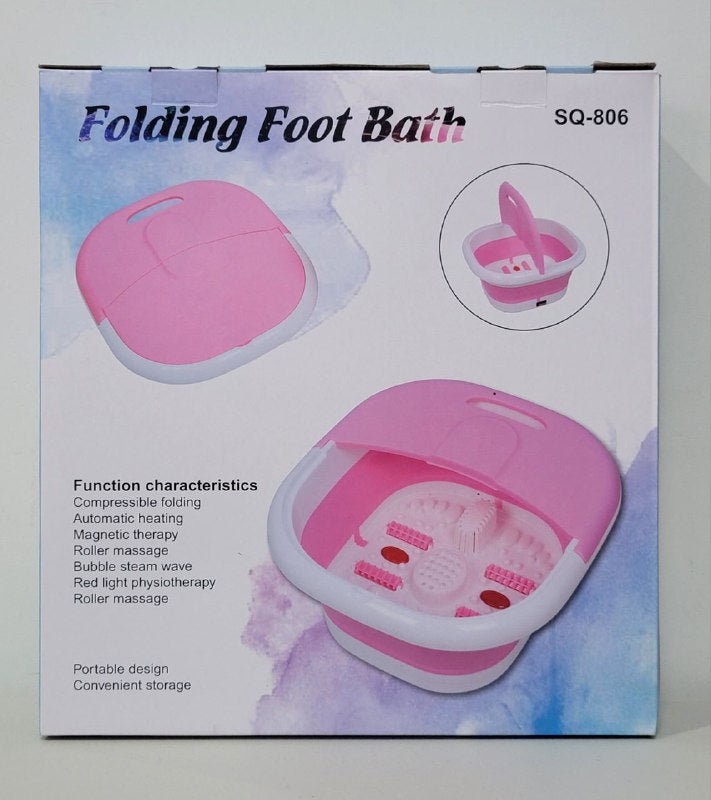 PAILA DE PEDICURE PEDICURA ELECTRICA DE BAÑO DE PIES, PLEGABLE AUTOMATICA, FOLDING FOOT BATH SQ-806