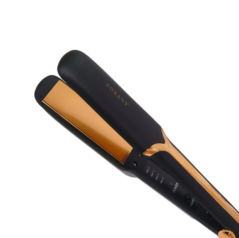 PLANCHA PARA EL CABELLO PROFESIONAL CON TEMPERATURA AJUSTABLE 750 GRADOS MAXIMO, CALENTAMIENTO RAPIDO, PROTECCION DE APAGADO AUTOMATICO SOKANY SK-1907