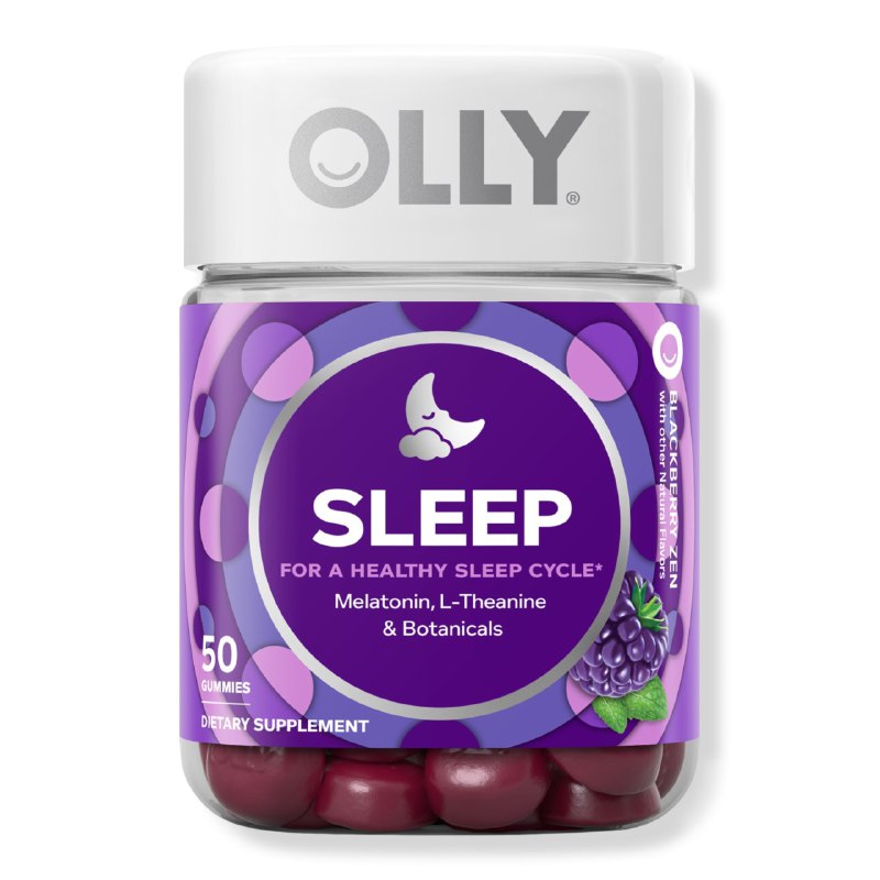 VITAMINAS EN GOMITAS DE MELATONINA PARA UN CICLO DE SUEÑO SALUDABLE OLLY SLEEP 50UND