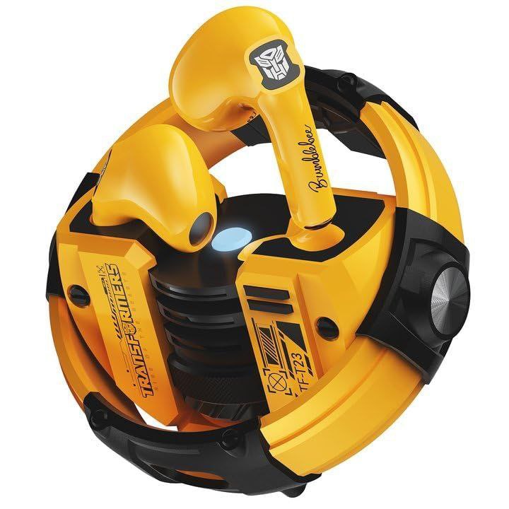 AUDIFONOS AURICULARES ORIGINALES INALAMBRICOS TF-T23, BATERIA ESTUCHE 5H, BATERIA AUDIFONOS 5H, BT V.5.4, DISTANCIA DE 10MTS, COMODO ESTABLE TRANSFORMERS RISE OF THE BEASTS BUMBLEBEE