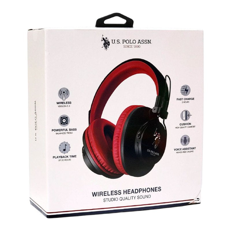 AUDIFONOS AURICULARES INALAMBRICOS, SONIDO CON CALIDAD DE ESTUDIO, VERSION INALAMBRICA BT 5.3, GRAVES POTENTES, BATERIA 30H US POLO ASSN