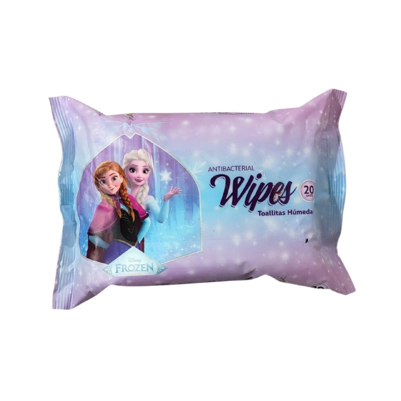 TOALLITAS HUMEDAS PARA NIÑAS ANTIBACTERIALES LIBRES DE ALCOHOL SUAVES DE FROZEN 20UND