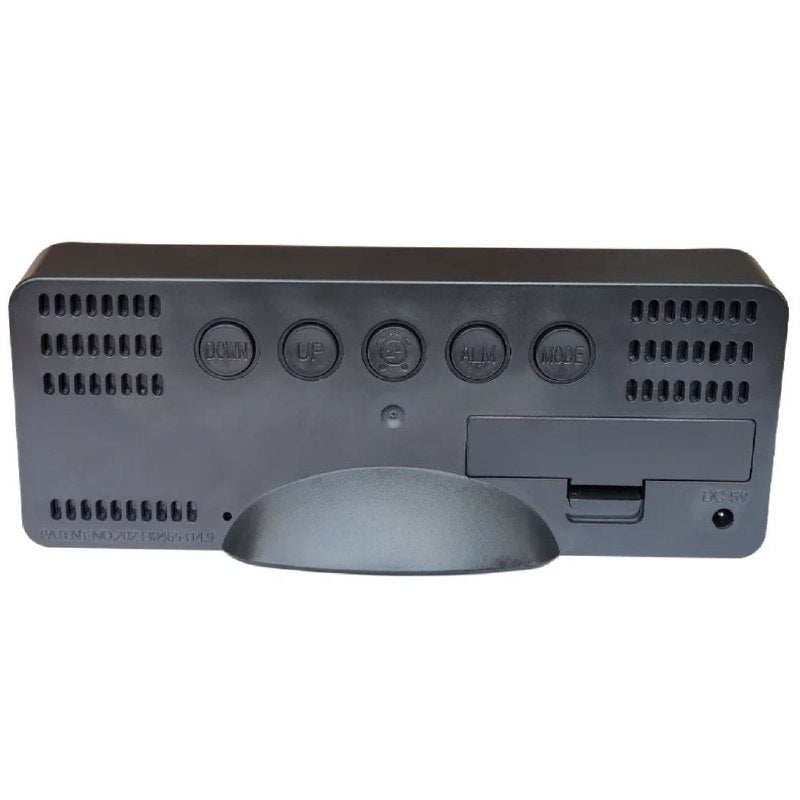 RELOJ ALARMA DESPERTADOR DE ESPEJO LED, OFRECE FUNCIONES DE IEMPOO, FECHA, ALARMA Y TEMPERATURA, CON CONTRO DE BRILLO AJUSTABLE GAOSIIO