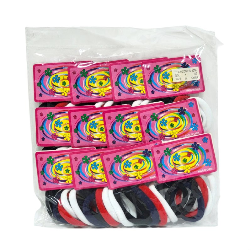 COLAS PARA EL CABELLO GRANDES COLORES VIBRANTES EN PAQUETE DE 12UND