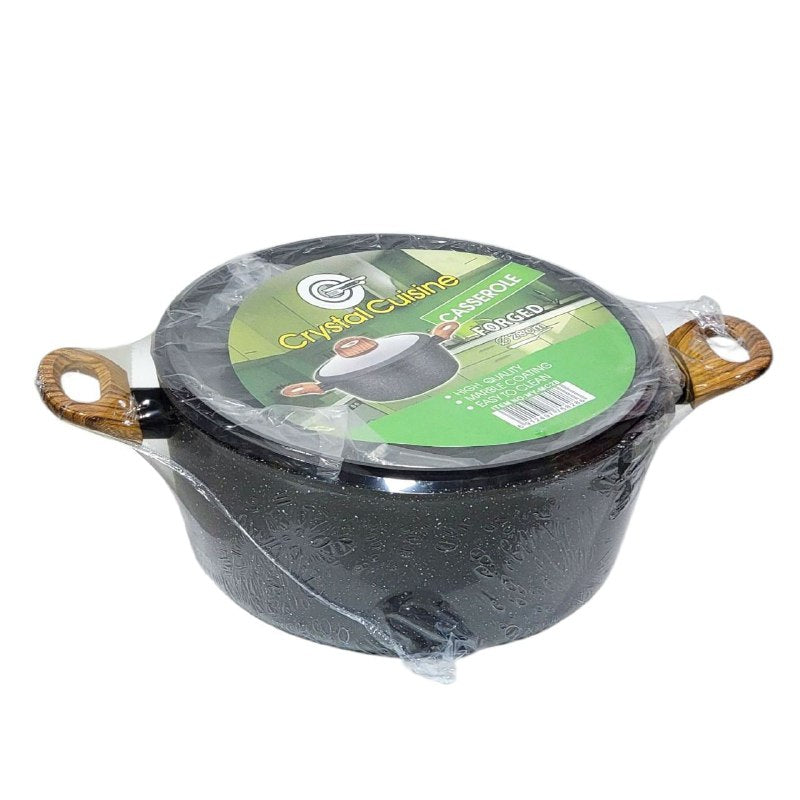 SARTEN CACEROLA, OLLA DE COCINA CON REVESTIMIENTO DE MARMOL DE ALTA CALIDAD 28CM DIAMETRO CRYSTAL CUISINE CASSEROLE