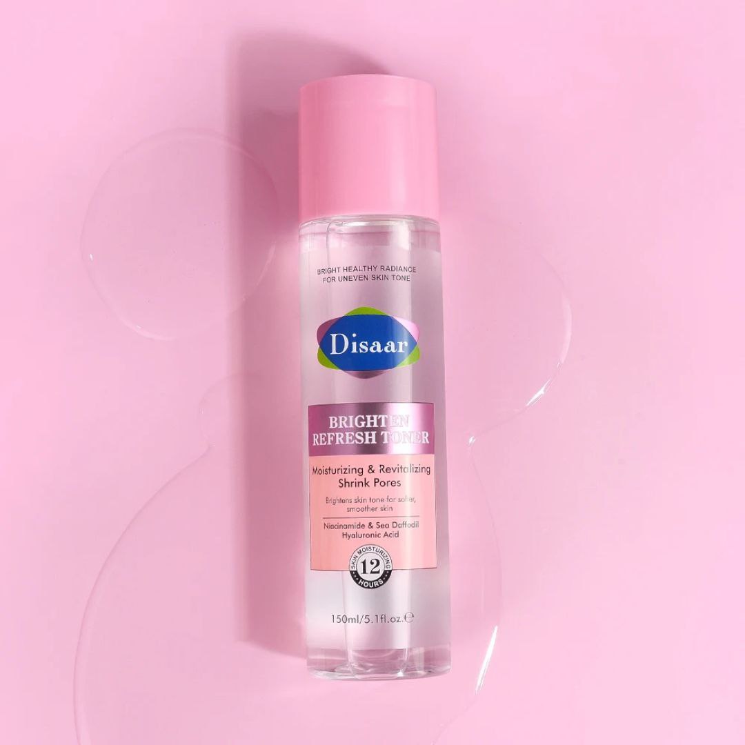 TONICO FACIAL REFRESCANTE BRILLANTE CON NIACINAMIDA Y ACIDO HIALURONICO DE NARCISO MARINO HIDRATANTE Y REVITALIZANTE DISAAR BRIGHTEN REFRESH TONER 150ML