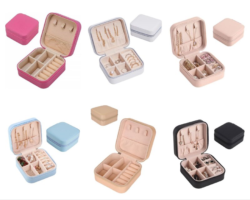 ORGANIZADOR DE JOYAS, MINI JOYERO PORA BOLSO 5 COLORES