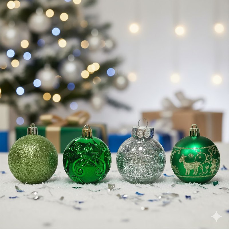 DECORACION ADORNO NAVIDEÑO PAQUETE DE 24 BOLAS DECORATIVAS,6 CM 42X70X64 IDEALES PARA DARLE UN TOQUE UNICO A TU ARBOL DE NAVIDAD