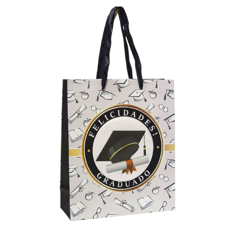 BOLSA DE REGALO DE GRADUACION PEQUEÑA 19.5X23.5X8CM