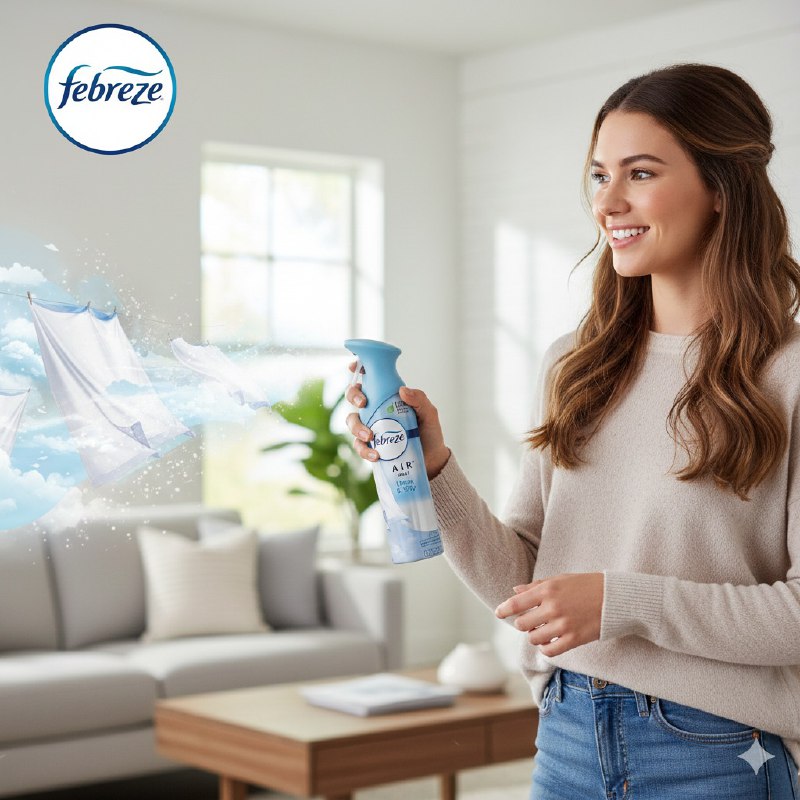 AMBIENTADOR AROMATIZANTE EN SPRAY DE LINO Y CIELO FEBREZE 250G