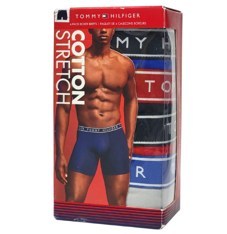 ROPA INTERIOR PARA CABALLERO TOMMY HILFIGER COTTON STRETCH 4 UNIDADES TALLA XTRA LARGE 40-42 (XL)