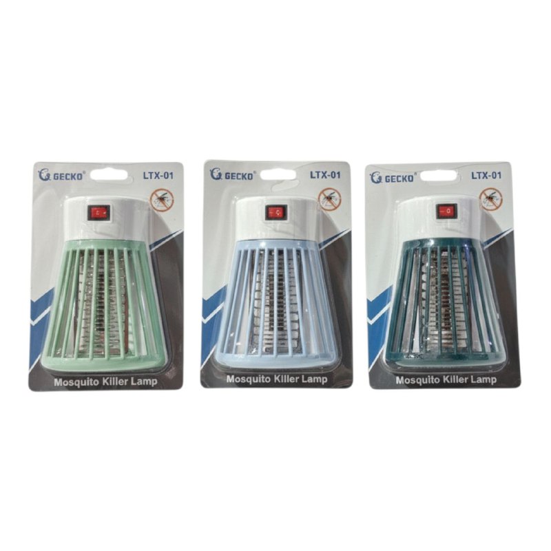 LAMPARA ENCHUFABLE MATA MOSQUITOS ZANCUDOS LTX-01, ATRAE Y ELIMINA DE MANERA SILENCIOSA GECKO 9X12CM