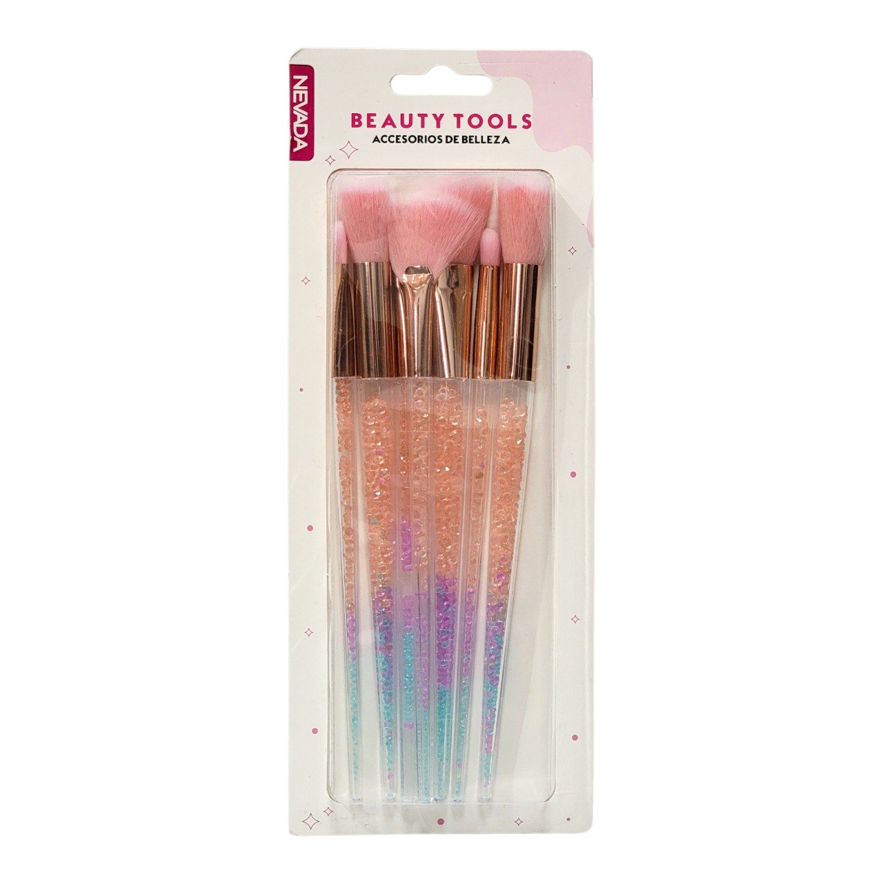 SET DE BROCHAS DE MAQUILLAJE ESENCIALES 7PCS NEVADA