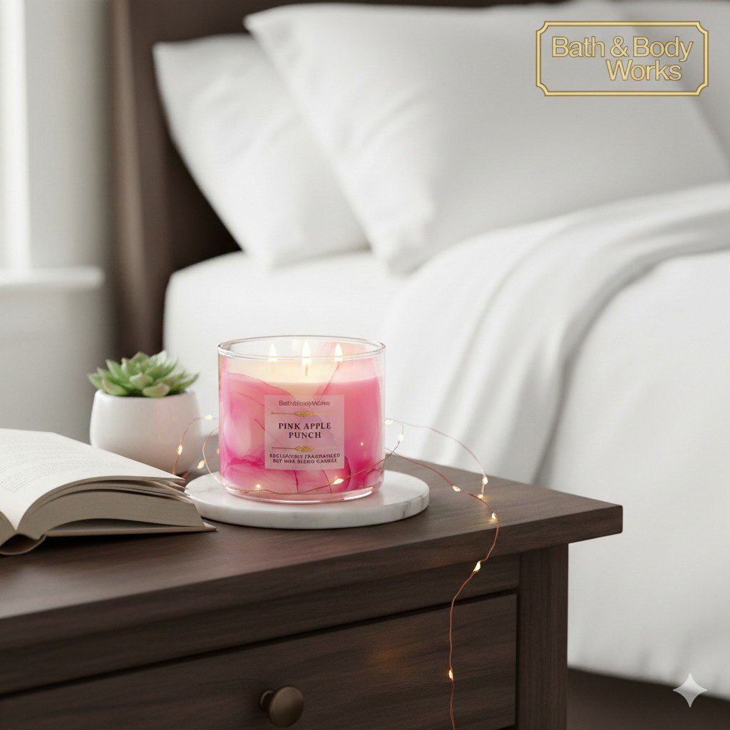 VELA AROMATICA BATH & BODY WORKS PINK APPLE PUNCH 411G