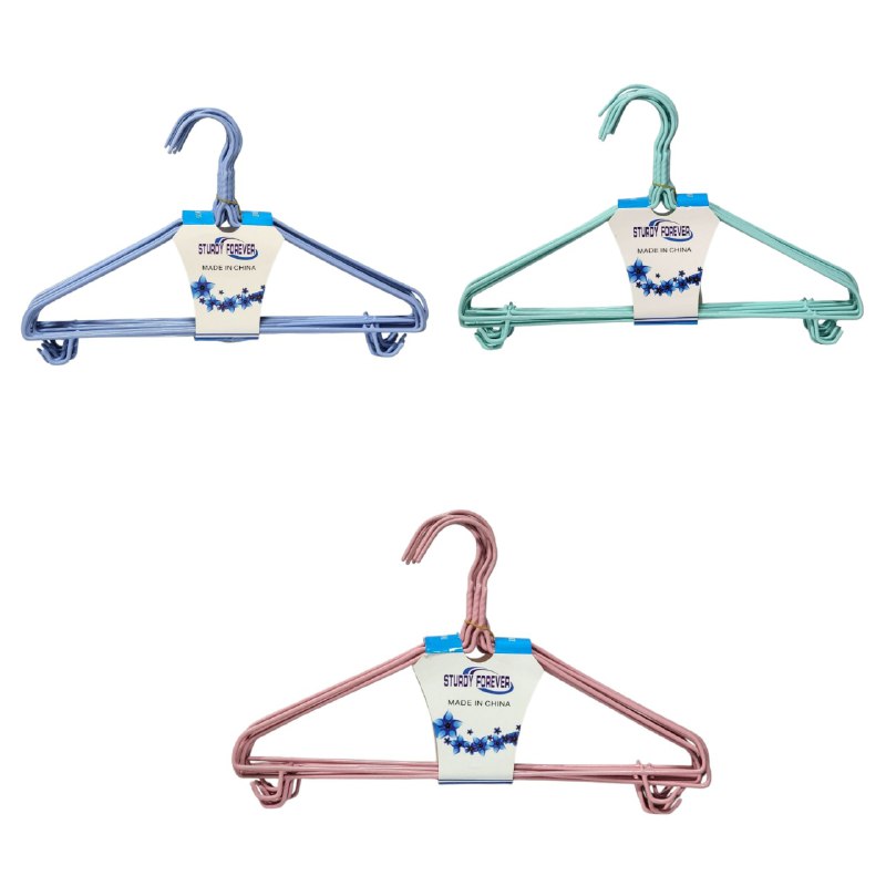 GANCHO ORGANIZADOR DE ROPA METALICOS ELEGANTES EN PAQUETE DE 10UND STURDY FOREVER