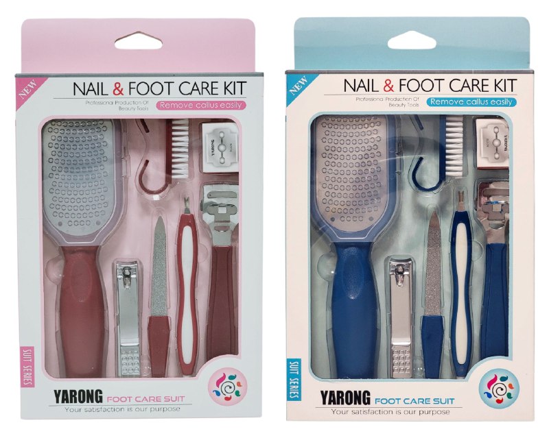 SET DE PEDICURA DE 7 PIEZAS PARA EL CUIDADO DE LAS UÑAS Y LOS PIES YARONG