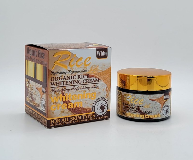 CREMA FACIAL BLANQUEADORA CON EXTRACTO DE ARROZ ORGANICO RICE 55G