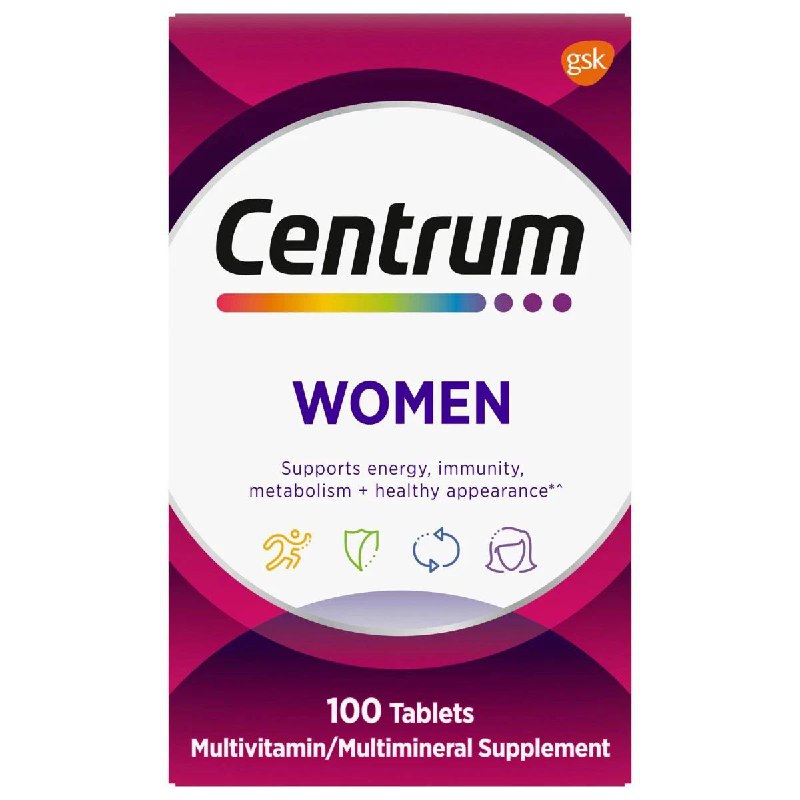 MULTIVITAMINICO EN TABLETAS PARA MUJER 100UND CENTRUM WOMEN