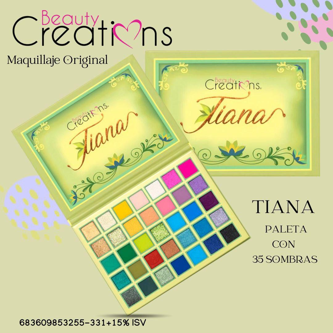 SOMBRA PARA OJOS EN PALETA TIANA BEAUTY CREATIONS