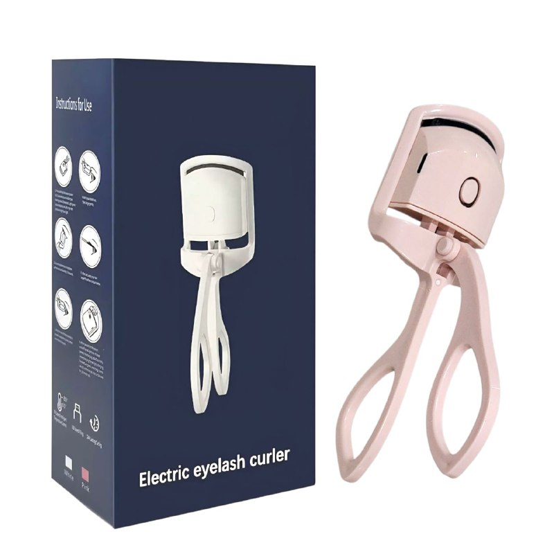 RIZADOR DE PESTAÑAS ELECTRICO, RIZOS NATURALES, SEGURO ANTIQUEMADURAS, NO SE DEFORMA, PESTAÑAS GRUESAS, CURVAS Y LARGAS ELECTRIC EYELASH CURLER