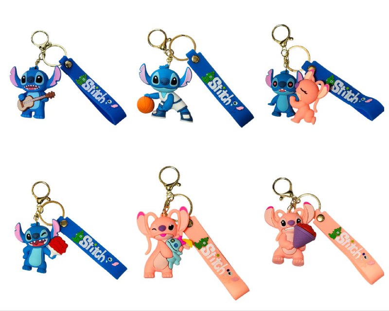 LLAVEROS DE LILO Y STITCH 6 ESTILOS DISPONIBLES