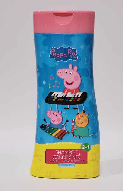 SHAMPOO PARA EL CABELLO 2 EN 1, SHAMPOO Y ACONDICIONADOR PARA NIÑAS, FOMULA ULTRA SUAVE, LIMPIA Y SUAVIZA Y DEJA AROMA AGRADABLE NEVADA KIDS PEPPA PIG 473ML