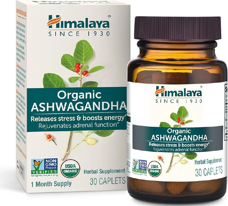 VITAMINAS EN TABLETAS DE ASHWAGANDHA ORGANIZA PARA EL ESTRES Y LA ENERGIA HIMALAYA 30UND
