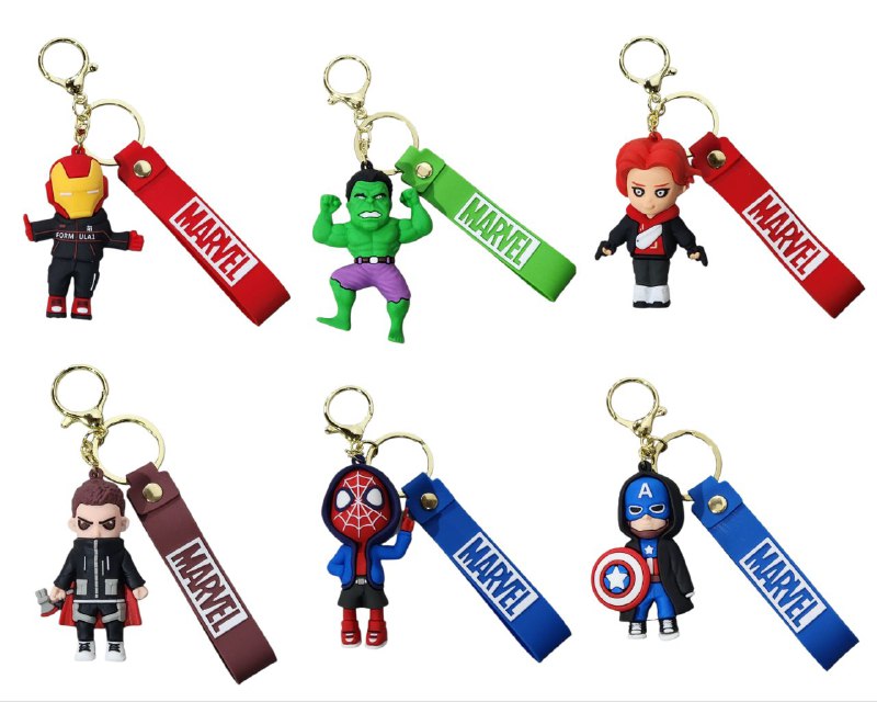 LLAVEROS DE MARVEL LOS VENGADORES 6 ESTILOS DISPONIBLES